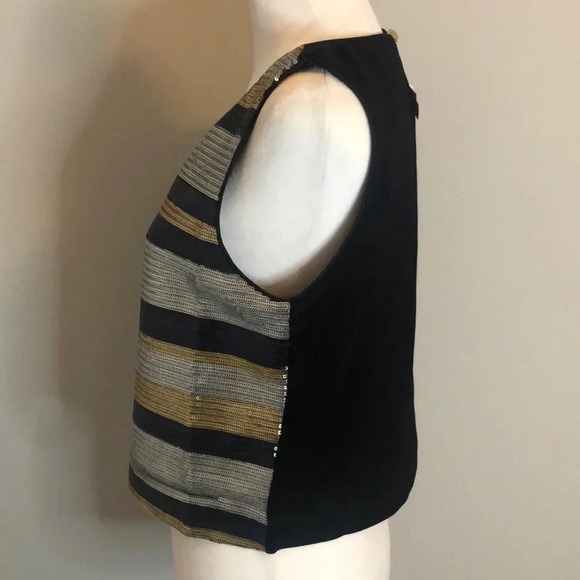 Lucy Paris Metallic Sequin Crop Top - Picture 4 of 10